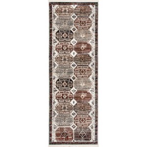 Nuloom Evie Global Inspired Emblem Fringe Indoor Area Rug - 1 of 4