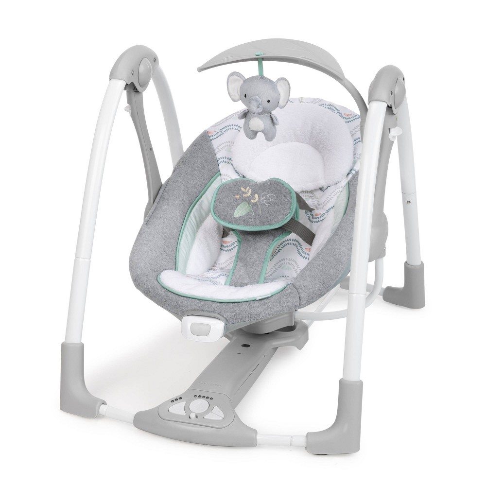 Ingenuity ConvertMe 2-in-1 Compact Portable Baby Swing 2 Infant Seat - Swell