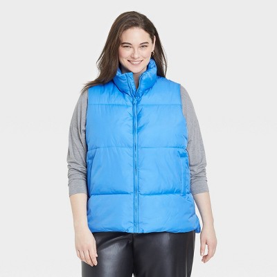 long plus size puffer vest