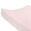 Lambs & Ivy Ballerina Baby Pink/Gold Stars Soft Changing Pad Cover - 2 of 4