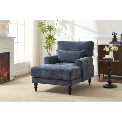 Lycvki Modern Upholstered Chaise Lounge Leisure Sofa Recliner