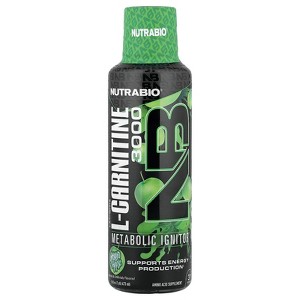 NutraBio LeanShots L-Carnitine 3000, Green Apple, 16 fl oz (473 ml) - 1 of 4