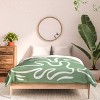 Deny Designs Alilscribble abstract Greens Comforter and Sham Set - 3 of 4
