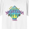 Adventure Society Explore Montana USA Men's White T-shirt - 2 of 3