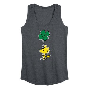 Women's - Peanuts - Woodstock Clover Graphic Racerback Tank - 1 of 4