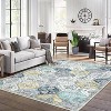 Rugs Washable Rugs for Bedroom Vintage Entry Boho Area Rug Living Room Rug Non Slip Non Shedding Stain Resistant Low Pile Folding Floor Cover - 2 of 4