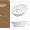 ChicFurnit Bathroom Sinks Oval Countertop Bathroom Sink Porcelain Ceramic Thin Edge Basin Vessel Sink for Bathrooms, White, 16"*13"*5.5" - 3 of 4