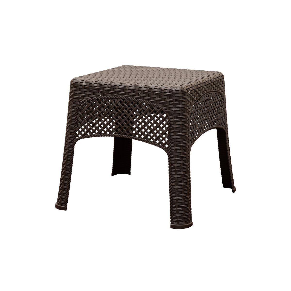 Adams Square Resin Woven Side Table