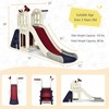 Costway 6-In-1 Large Slide for Kids Toddler Climber Slide Playset w/ Basketball Hoop - 4 of 4