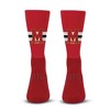 NCAA Maryland Terrapins Streak Team Color Crew Socks - L: Logo Pattern, Midweight Fabric - 2 of 3