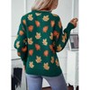 Clearlove Women 2025 Fall Winter Knit Long Sleeve Sweater Warm Boat Neck Pullover - 4 of 4