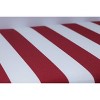 25" Outdoor/Indoor Floor Pillow Midland Americana Red - Pillow Perfect: Weather-Resistant, Stripe Design - 3 of 4