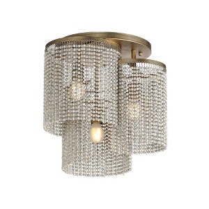 Maxim Lighting Fontaine 3 - Light Flush Mount in  Golden Silver - 1 of 4