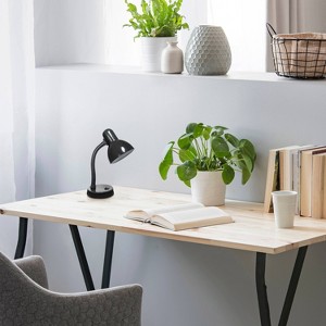 Creekwood Home Essentix 14.25" Traditional Metal Desk Lamp with Flexible Gooseneck - 1 of 4