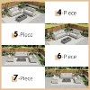 Outdoor Patio Furniture Set, Rattan Wicker Sofa Set - 4 of 4