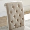 NicBex Set of 2 Classic Tufted Solid Wood Dining Chair with High Back,Velvet Upholstered Armless Chairs for Kitchen,Living Room - 4 of 4