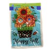 Home & Garden Fall Flowers Applique Flag  -  One Garden Flag 18 Inches -  Double Sided  -  4198Fm  -  Polyester  -  Multicolored - 2 of 3