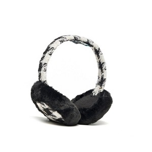 Women's Tweed Earmuffs with Faux Fur - jocelyn - 1 of 1