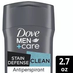 Dove Men+Care 72-Hour Stain Defense Antiperspirant & Deodorant Stick - Clean - 2.7oz