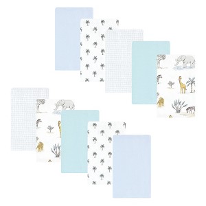 Luvable Friends Hudson Baby Flannel Burp Cloths 10pk Set - 1 of 2
