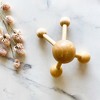 Evideco French Home Goods Natural Wooden Handheld Massager - Four-Node Roller - 3 of 4