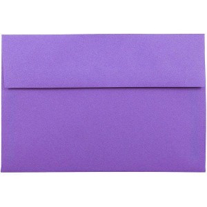 JAM PAPER #10 Business Colored Window Envelopes - 4 1/8 x 9 1/2 - Violet Recycled - 100/Pack - 1 of 1