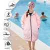 Catalonia Swim Parka for Kids Teens, Lightweight Waterproof Windproof Swim Jacket, Fleece-Lined Warm Changing Coat for Swim Lessons, Beach - 2 of 4