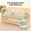 KeaBabies Isla Waterproof Crib Sheets for Boys, Girls, 2pk Baby Fitted Crib Sheet, Waterproof Crib Mattress Protector Sheets - 2 of 4