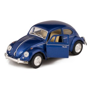 KiNSMART - 1967 Volkswagen Classic Beetle 5 Inch 1:32 Scale Die Cast Metal Model Toy Blue - 1 of 2
