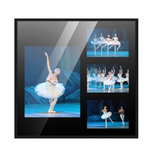 PosterPalooza | Black Finish Collage Frame - Black Mat, 20 Frame Sizes to Choose From, UV Acrylic - 1 of 4