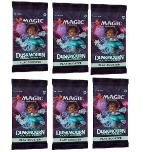 MAGIC THE GATHERING 6 Packs MTG Play Booster Pack Lot for MTG Duskmourn: House of Horror - 1 of 1