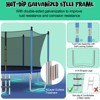 Infans 12FT Recreational Trampoline W/Inner Enclosure Net Basketball Hoop Ladder - 4 of 4