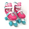 Chicago Skates Deluxe Kids' Quad Roller Skate Combo Set - Pink/White - 3 of 4