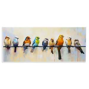 Stupell Industries Modern Birds Perched Wall Plaque Art, 17" x 7" - 1 of 4