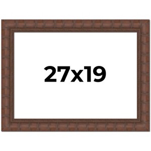 PosterPalooza | 27x19 Wide Bamboo Picture Frame, UV Acrylic, 4 Finishes - Brown, Black, Silver, and Natural - 1 of 4