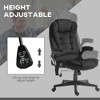 Okak 6 Point Vibrating Massage Computer Chair with Heat, Office Chair with Reclining Backrest and Padded Armrests for Office, Video Room - 4 of 4