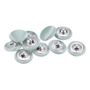 Unique Bargains Blouses Sweater Round Aluminum Cotton Fabric Cloth Covered Buttons 10 Pcs - 1 of 4