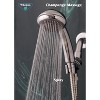 Whedon Champagne Massage Showerhead 2 gpm, Polished Chrome Plastic 5 settings Handheld - 2 of 4