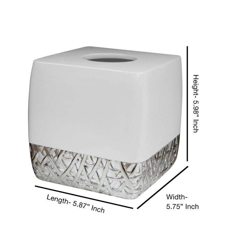 Bali Boutique Tissue Box Cover - Nu Steel, 3 of 7