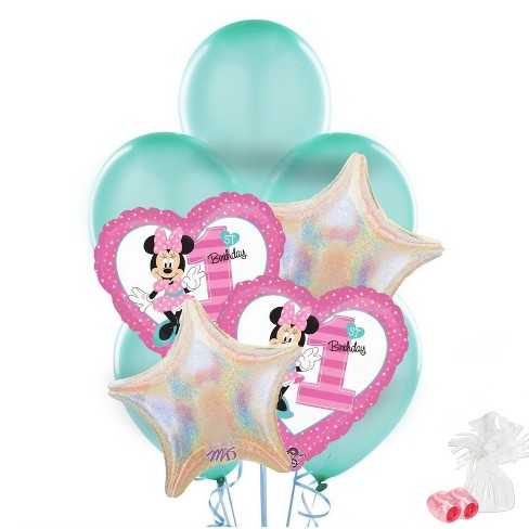 Minnie Mouse 1st Birthday Balloon Bouquet Target