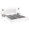 TiramisuBest Platform Bed Bed Frame King/Queen Size Storage Headboard Modern Lifestyle Home Bedroom Upgrade - 4 of 4
