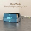Stainless Steel Litter Box with Lid, Extra Large XL for Big Cats with High Side, Non-Sticky, Easy to Clean, Anti-Urine Leakage, Dark Gray - 3 of 4