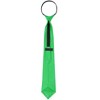 INSPIRE CHIC Men's Solid Color Satin Shine Pre-tied Knot Zipper Ties - 4 of 4