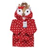 Hudson Baby Unisex Baby Plush Animal Face Bathrobe, Holiday Reindeer, 0-9 Months - 2 of 2