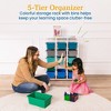 ECR4Kids 5-Tier Storage Rack with 15 Cubby Bins 5x3, 1 - 3 of 4
