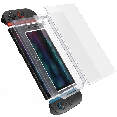 Fosmon 2 Pack For Nintendo Switch 2 Screen Protector Clear, Tempered Glass Screen Protector For Switch, Full Coverage With Error Free Installation Kit