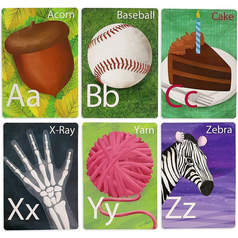 26-Count Alphabet Flash Cards for Toddlers Learn Capital Letters, Lowercase & Sight Words Educational Toys for Bulletin Board & Classroom, 6" x 8", 3 of 9
