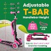 Lifemaster Kids Scooter – Foldable Seat – LED Wheel Lights Illuminate When Rolling – Children and Toddler 3 Wheel Kick Scooter - 2 of 4