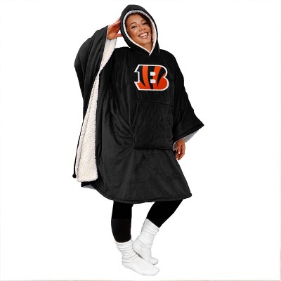 Cincinnati Bengals NFL Team Property Sherpa Plush Throw Blanket