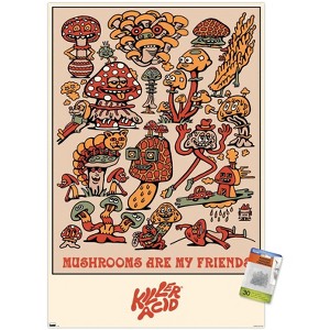 Trends International Killer Acid - Mushrooms Are My Friends Unframed Wall Poster Prints - 1 of 4